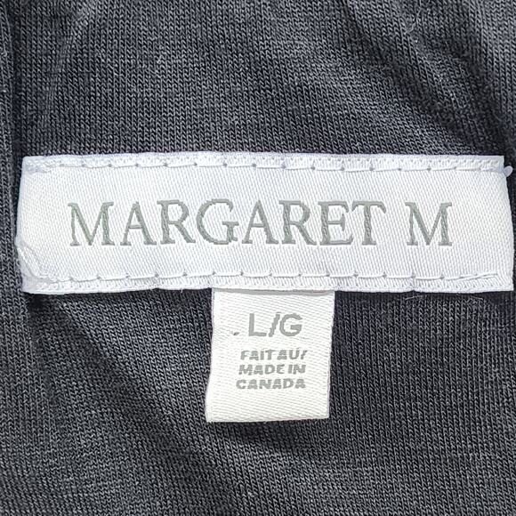 Margaret M Skirt Womens L Red Black Striped Nubby Textured Tweed Pull On Preppy - Picture 3 of 8